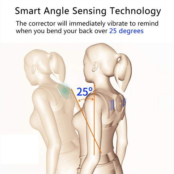 مصحح وضع الجسم الذكي مع مستشعر اهتزاز ,للبالغين والأطفال
